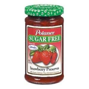 Polaner Sugar Free Strawberry Preserves   9 oz:  Grocery 