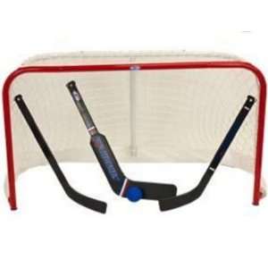  USA Hockey Pro Style Mini Net Set w/Two Sticks, Ball And Goalie 