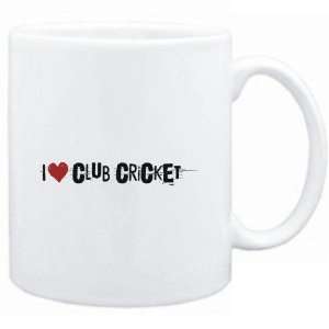  Mug White  Club Cricket I LOVE Club Cricket URBAN STYLE 
