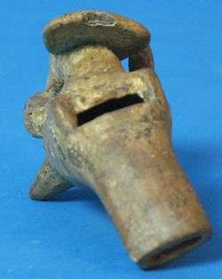 Rare Ancient Egyptian Terra Cotta Animal Whistle 400 BC  