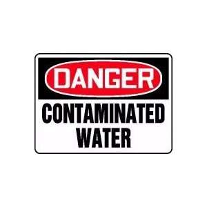  DANGER CONTAMINATED WATER 10 x 14 Plastic Sign: Home 