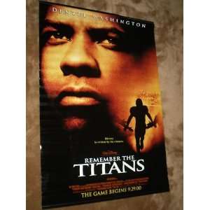  REMEMBER THE TITANS Movie Theater Display Banner 