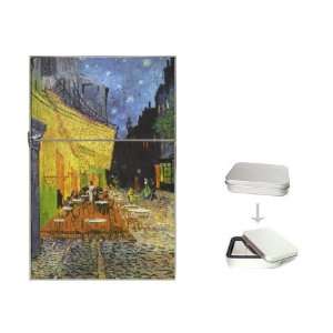 : Vincent Van Gogh   Cafe Terrace at Night Fine Art Painting Flip Top 