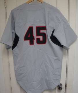 SDSU San Diego Aztecs Game Used Worn Baseball Jersey # 45 Sewn Nike 