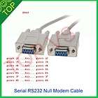 Serial RS232 Null Modem Cable Female to Female DB9 5ft 1.5m dirct 