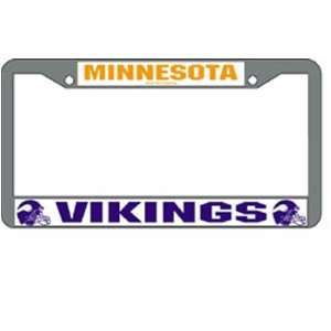  Minnesota Vikings NFL Chrome License Plate Frame Sports 