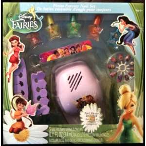 Disney Fairies Pixies Forever Nail Set with Nail Dryer, 5 Polishes, 32 