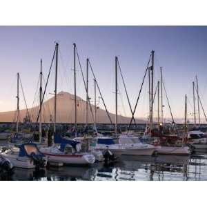  Harbour with Volcanic Island of Pico Beyond, Horta, Faial 