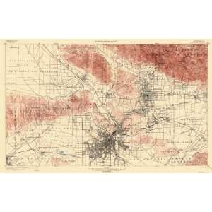  USGS TOPO MAP LOS ANGELES QUAD CALIFORNIA (CA) 1900: Home 