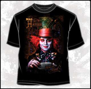 Alice In Wonderland Johnny Depp as Mad Hatter T Shirt  