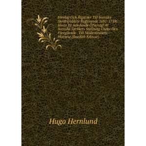   Till ModersmÃ¥lets Historia (Swedish Edition) Hugo Hernlund Books
