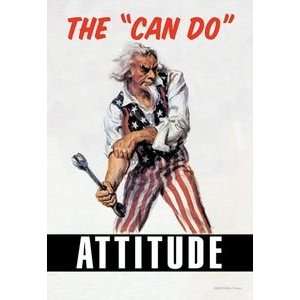 The Can Do Attitude   12x18 Framed Print in Black Frame 