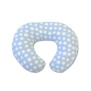 Boppy Pillow with Soothing Fleece Slipcover   Blue Dotties