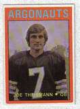 1972 OPC CFL Joe Theismann Toronto Argonauts card  