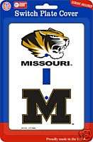 Missouri Tigers Single Light Switch Plate Cover  