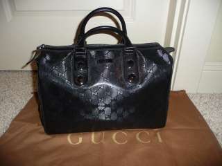 100% Auth Gucci Black Boston Bag $950  