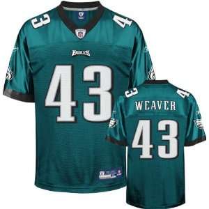 Leonard Weaver Jersey Reebok Green #43 Philadelphia Eagles Replica 