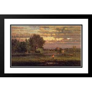  Inness, George 24x17 Framed and Double Matted Clearing Up 