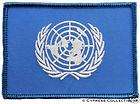 UNITED NATIONS FLAG EMBROIDERED IRON ON PATCH ANTI WAR