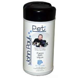  John Paul Pet Puppy Bath Wipes, 45 Sheets