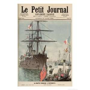 The French Flotilla in Portsmouth, from Le Petit Journal, 29th August 