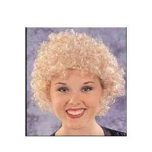    Bushy Curly Blonde Afro Deluxe Fro Clown Wig