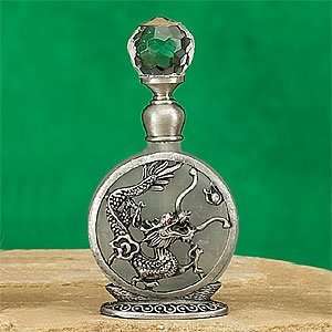  Silver Chinese Dragon Perfume Bottle Scented Fragrance 