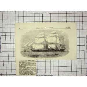    1856 PENINSULAR ORIENTAL NAVIGATION STEAM SHIP PERA