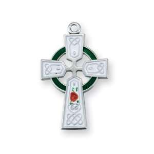  Rosary Crucifix   Bulk St Sterling Silver Medal Pendant 