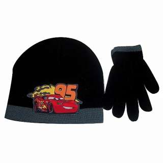 Disney Pixar Cars 2 Boys Knit Beanie Hat & Glove Set  