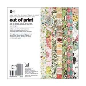 Basic Grey Out Of Print Paper Pad 6X6 36 Sheets 18 Designs/2 Each; 3 