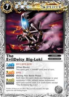 Battle Spirits Uncommon The EvilDeity Big Loki #092 X1  