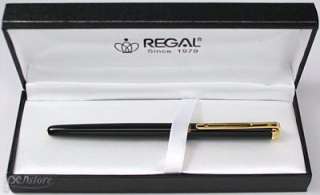 REGAL Thames Series Fountain Pen BLACK LACQUER / GOLD  