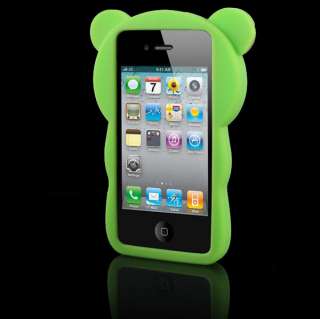 3D Rilakkuma Bear Cute Soft Silicone Case Cover For Apple iPhone 4 4G 