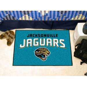 Jacksonville Jaguars Helmet Chromo Jet Printed Rectangular Area Rug 