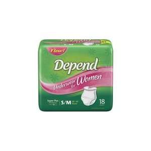  Depend Underwear For Women Super Absorbency SM/MED 34 46 