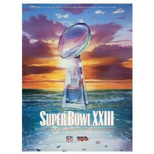  Canvas 22 x 30 Super Bowl XXIII Program Print   1989, 49ers 