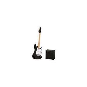  Silvertone CITATION Electric Guitar and Amp Package, Black 