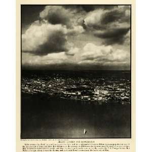 1931 Print Cloud Belem Brazil  Estuary City Art Aerial Grand 