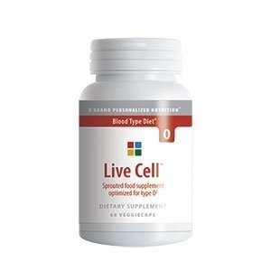  Live Cell (Blood Type O) 60 Veggie Caps Health & Personal 