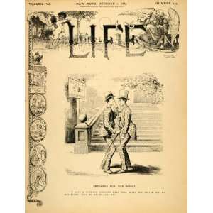  1885 Cover LIFE Hair Barber Moustache Mustache Shaved 