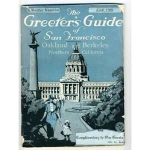  1923 Greeters Guide of San Francisco Oakland & Berkeley 