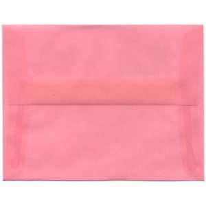   Pink Translucent Vellum (see through) Envelope   1000 envelopes per
