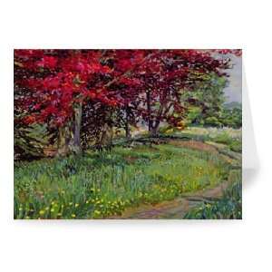Copper Beeches, New Timber, Sussex by   Greeting Card (Pack of 2 