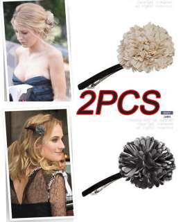 Lot Girl hair flower clips chiffon accessory rp06  