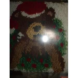  Christmas Bear Latch Hook Kit Arts, Crafts & Sewing
