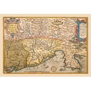  Map of Southern Europe   Paper Poster (18.75 x 28.5 