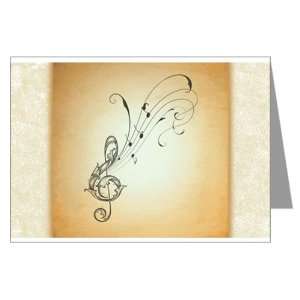  Greeting Card Treble Clef Music Notes 