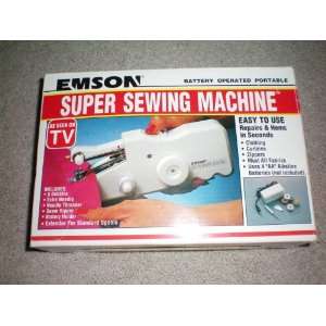 Emson Battery Operated Portable Super Sewing Machine    AS SEEN ON TV