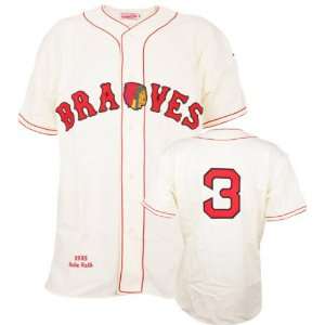  Babe Ruth Boston Braves Authentic 1935 Home Jersey Sports 